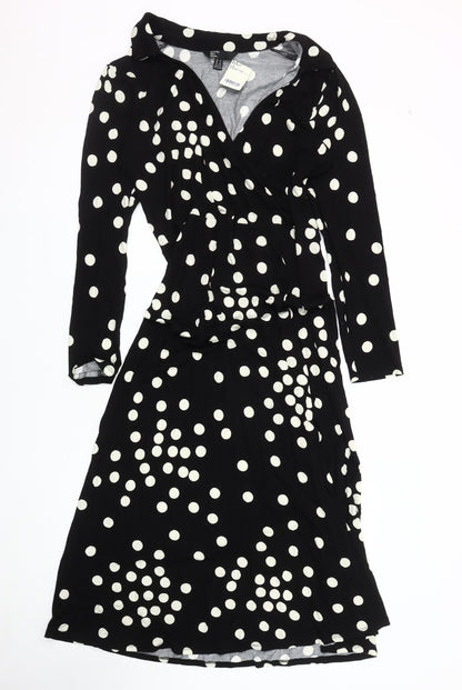 Friends Like These Black Polka Dot Dress, Size 12
