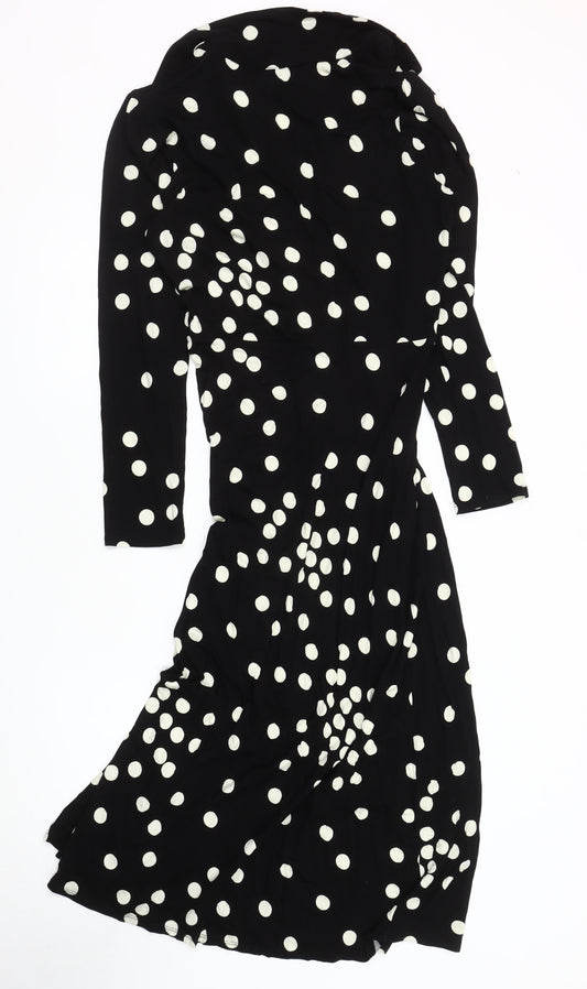 Friends Like These Black Polka Dot Dress, Size 12