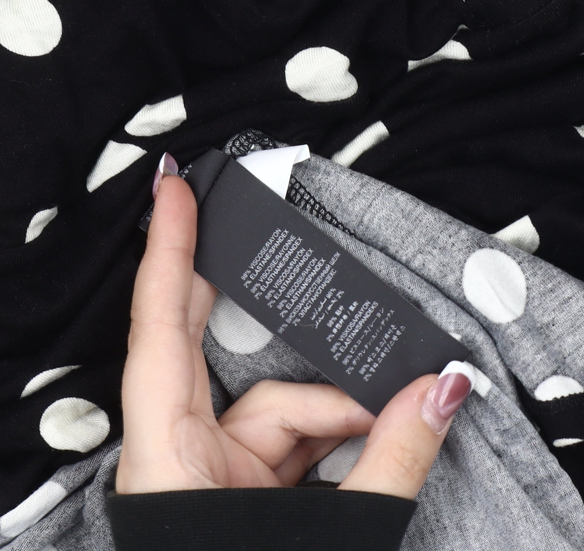 Friends Like These Black Polka Dot Dress, Size 12