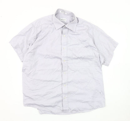 Van Heusen Men's White Short Sleeve Casual Shirt