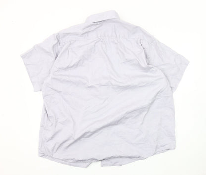 Van Heusen Men's White Short Sleeve Casual Shirt