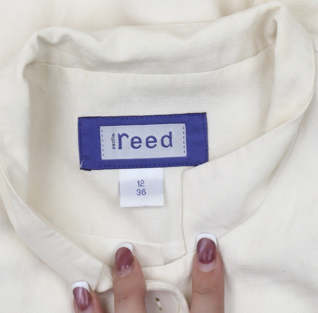 Reed Women's Ivory Long Overcoat, Size 12, Formal