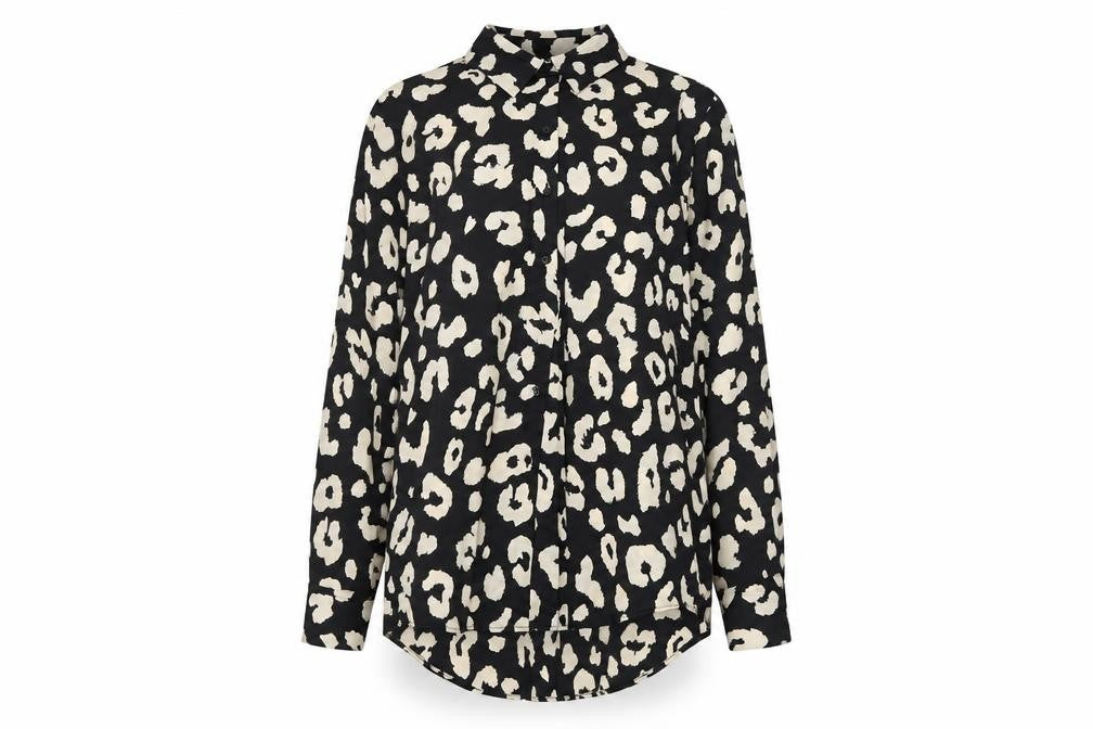 Womens UK Size 12 Zara Black Basic Button-Up