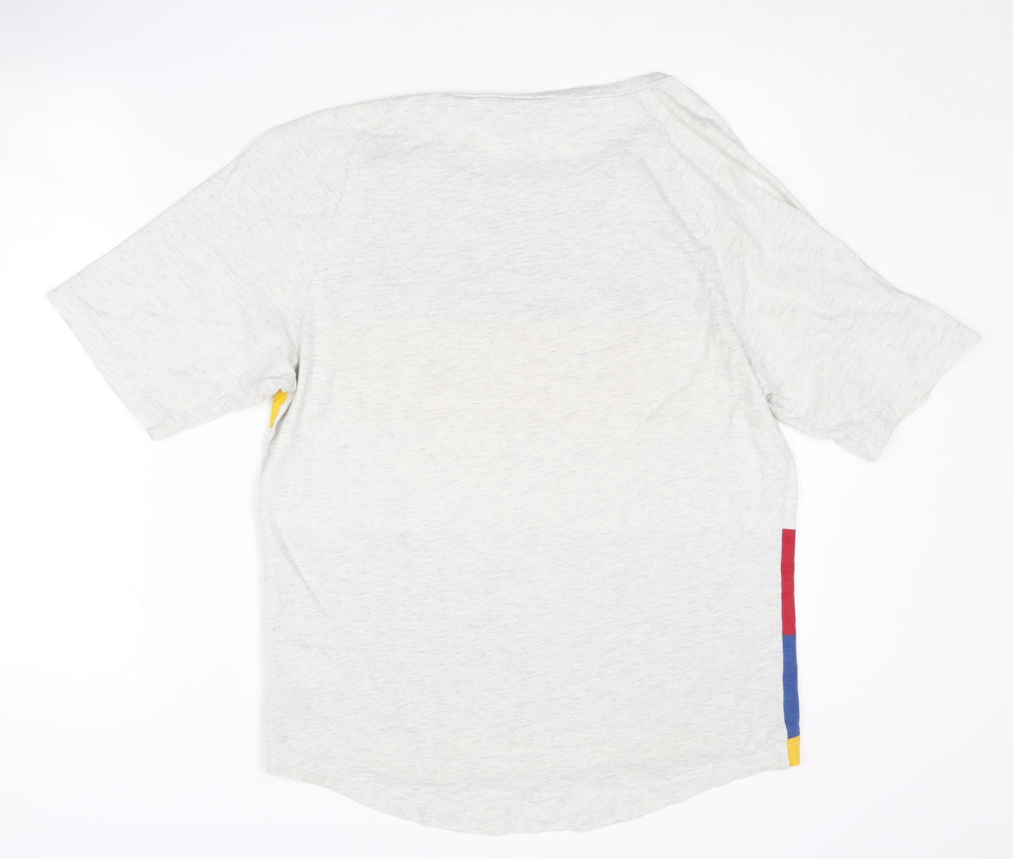 WESC Men's Multicoloured Striped T-Shirt Medium