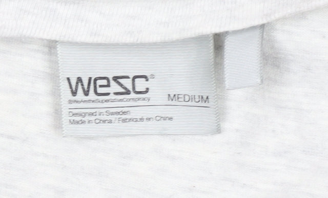 WESC Men's Multicoloured Striped T-Shirt Medium