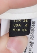 Massimo Dutti Women's Ivory Trousers Size 8