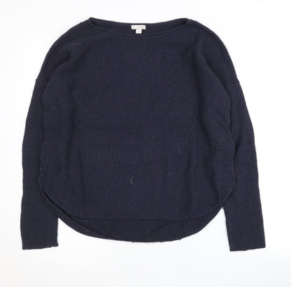 Gap Women's Blue Pullover Boat Neck Jumper