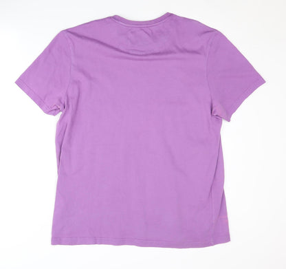 Lyle & Scott Men's Purple T-Shirt L