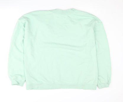 Bekkin Unisex Green XL V-Neck Pullover Sweatshirt