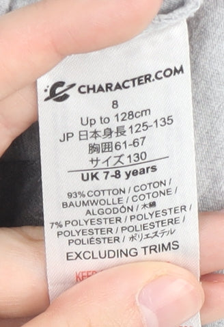 Character.com Boys Grey Transformers T-Shirt 7-8 Years