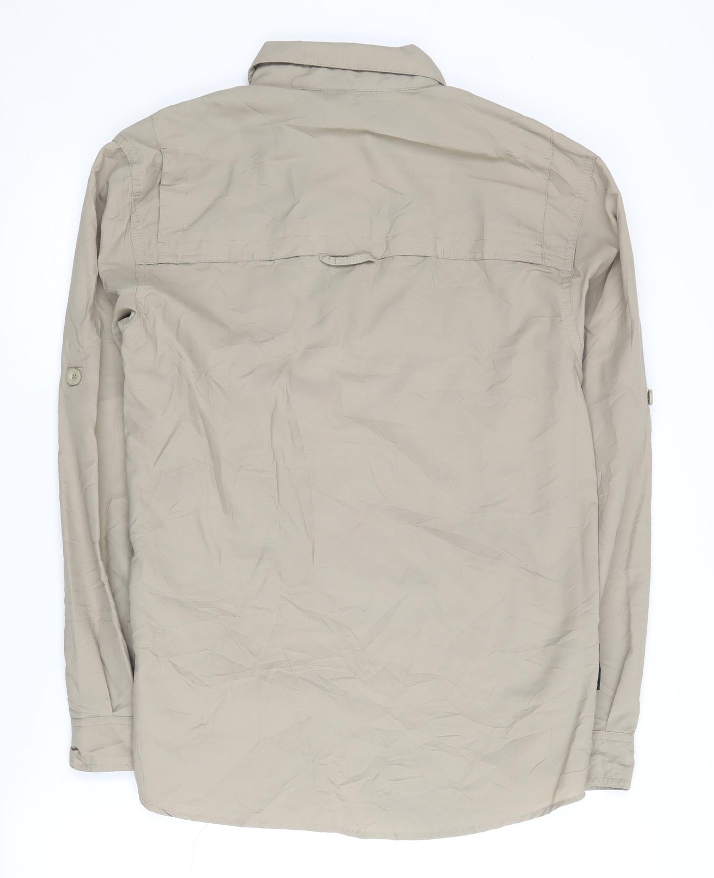 Mountain Warehouse Men's Beige S Long Sleeve Button-Up