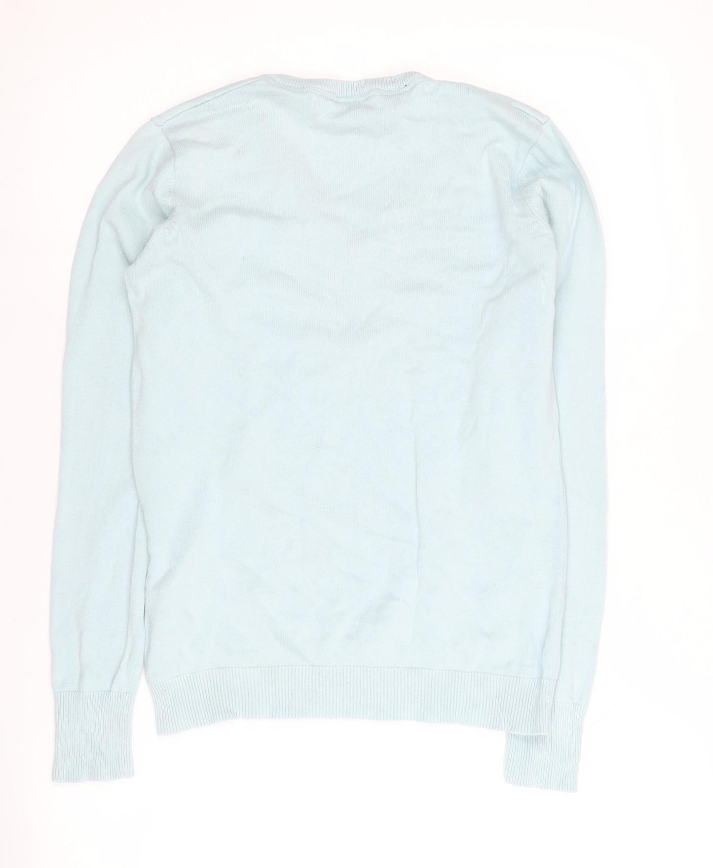 Rydale Women's Blue V-Neck Pullover Jumper Size 12