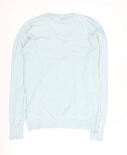 Rydale Women's Blue V-Neck Pullover Jumper Size 12