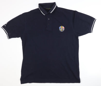 Glenmuir Men's Blue Polo Shirt S Golf Casual