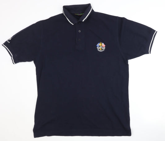 Glenmuir Men's Blue Polo Shirt S Golf Casual