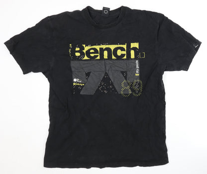Mens UK Size XL Bench Black  T-Shirt