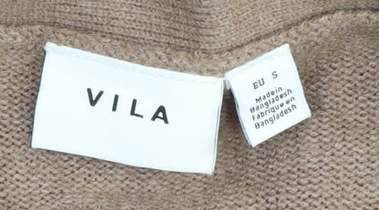 Womens UK Size S VILA Brown Cardigan Jumper