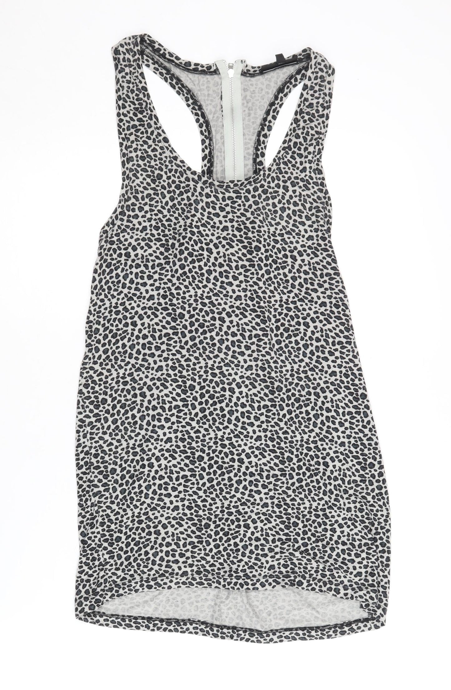 Womens UK Size 10 Warehouse Grey Basic Tank