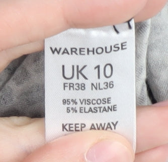 Womens UK Size 10 Warehouse Grey Basic Tank