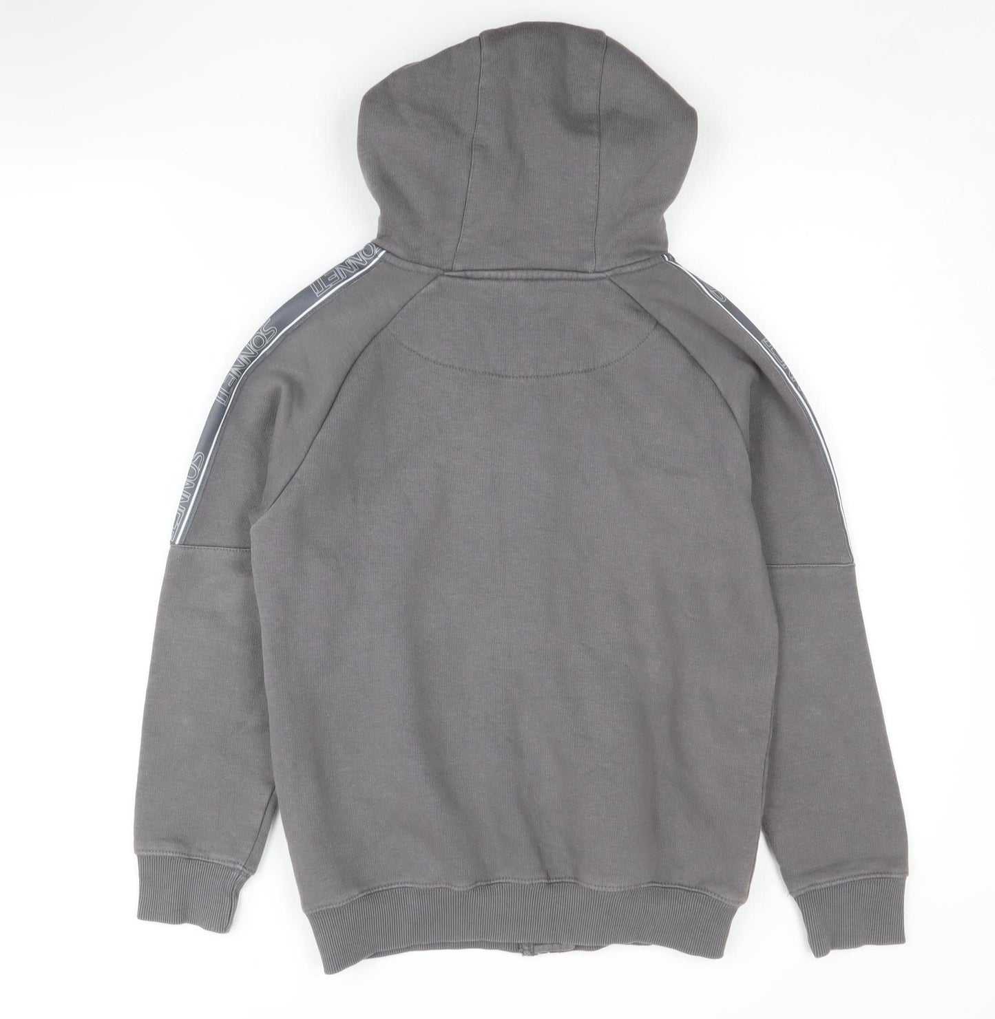 Sonneti Boys Grey Full Zip Hoodie M - Casual & Stylish