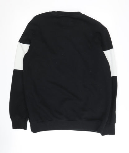 Mens UK Size S Converse Black Pullover Sweatshirt