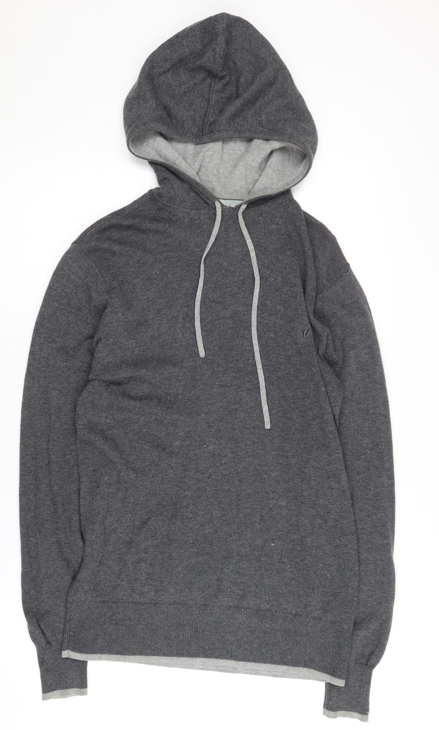 Mens UK Size XS Fat Face Grey Pullover Hoodie