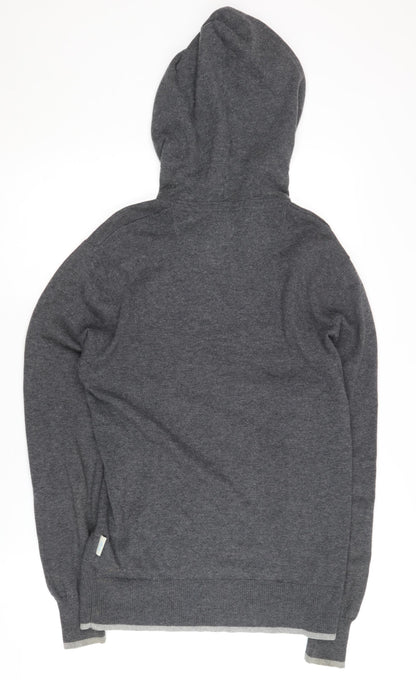 Mens UK Size XS Fat Face Grey Pullover Hoodie