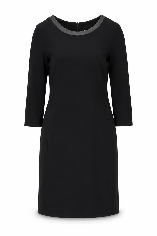 The White Company Women's Black Sheath Dress Size 10