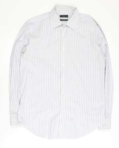 Jasper Conran Men's White Striped Tailored Shirt 16