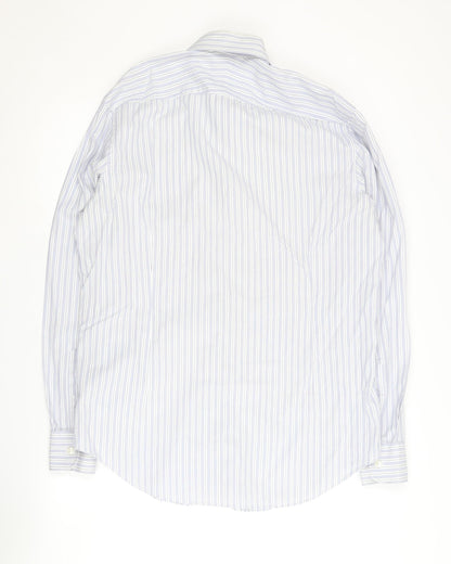 Jasper Conran Men's White Striped Tailored Shirt 16