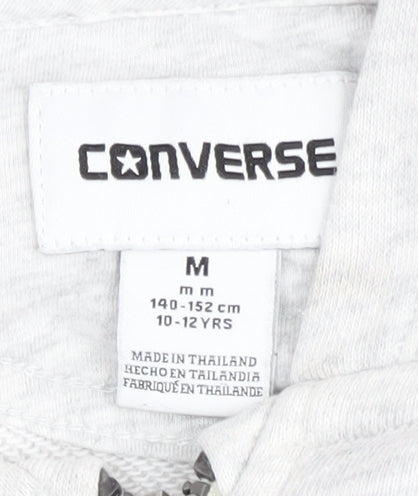 Converse Boys Grey Full Zip Hoodie M Size