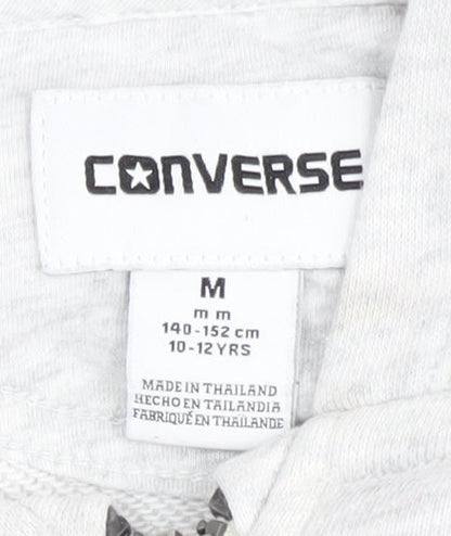 Converse Boys Grey Full Zip Hoodie M Size