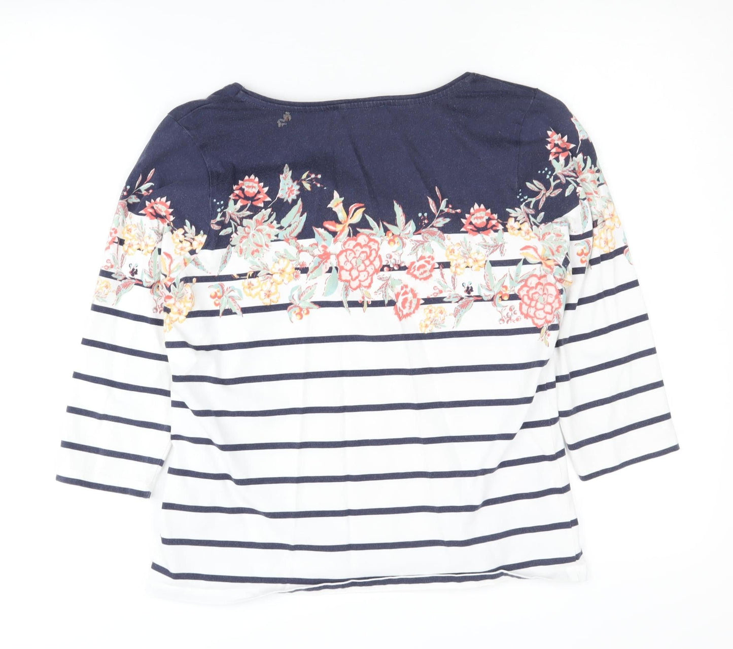 Womens UK Size 10 Laura Ashley Multicoloured Basic T-Shirt