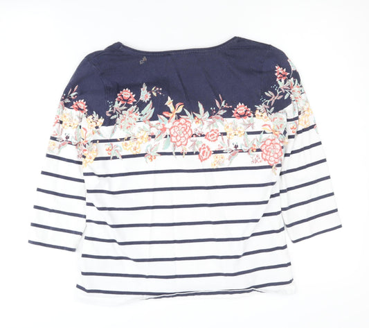 Womens UK Size 10 Laura Ashley Multicoloured Basic T-Shirt