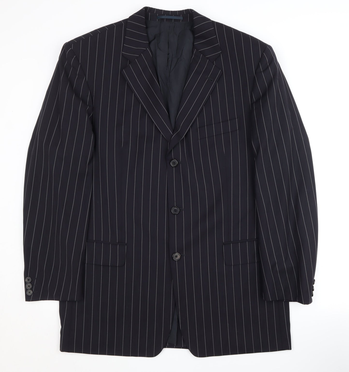 Mens UK Size 42 HUGO BOSS Regular Blue Suit Jacket