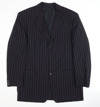 Mens UK Size 42 HUGO BOSS Regular Blue Suit Jacket