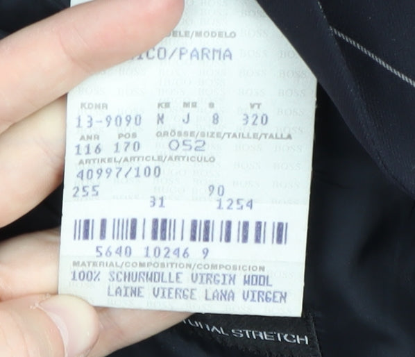 Mens UK Size 42 HUGO BOSS Regular Blue Suit Jacket