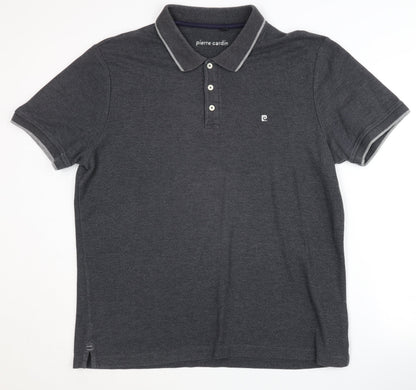 Pierre Cardin Men's Grey Polo Shirt XL
