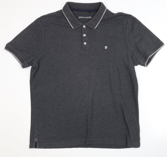 Pierre Cardin Men's Grey Polo Shirt XL