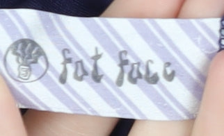 Fat Face Women's Blue Asymmetric T-Shirt Dress Size 8