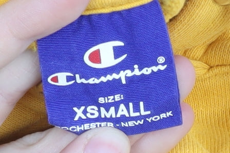 Champion Women’s Yellow Hoodie XS Pullover