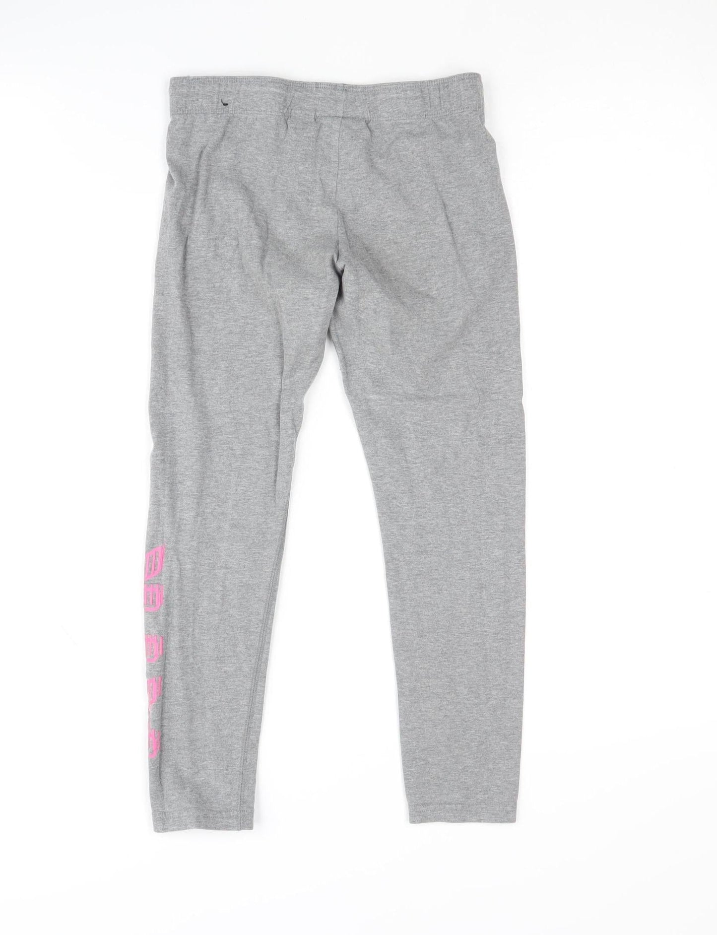 Nike Girls Grey Leggings - M - Tight Fit