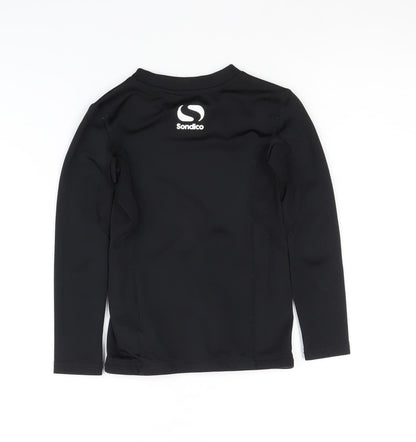 Sondico Boys Black Long Sleeve Athletic Top 3-4 Years