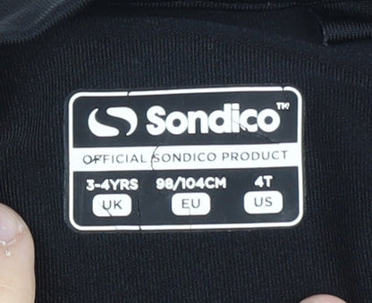 Sondico Boys Black Long Sleeve Athletic Top 3-4 Years