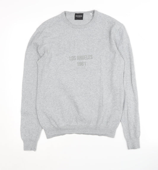 Womens UK Size XS GUESS Grey Pullover Jumper