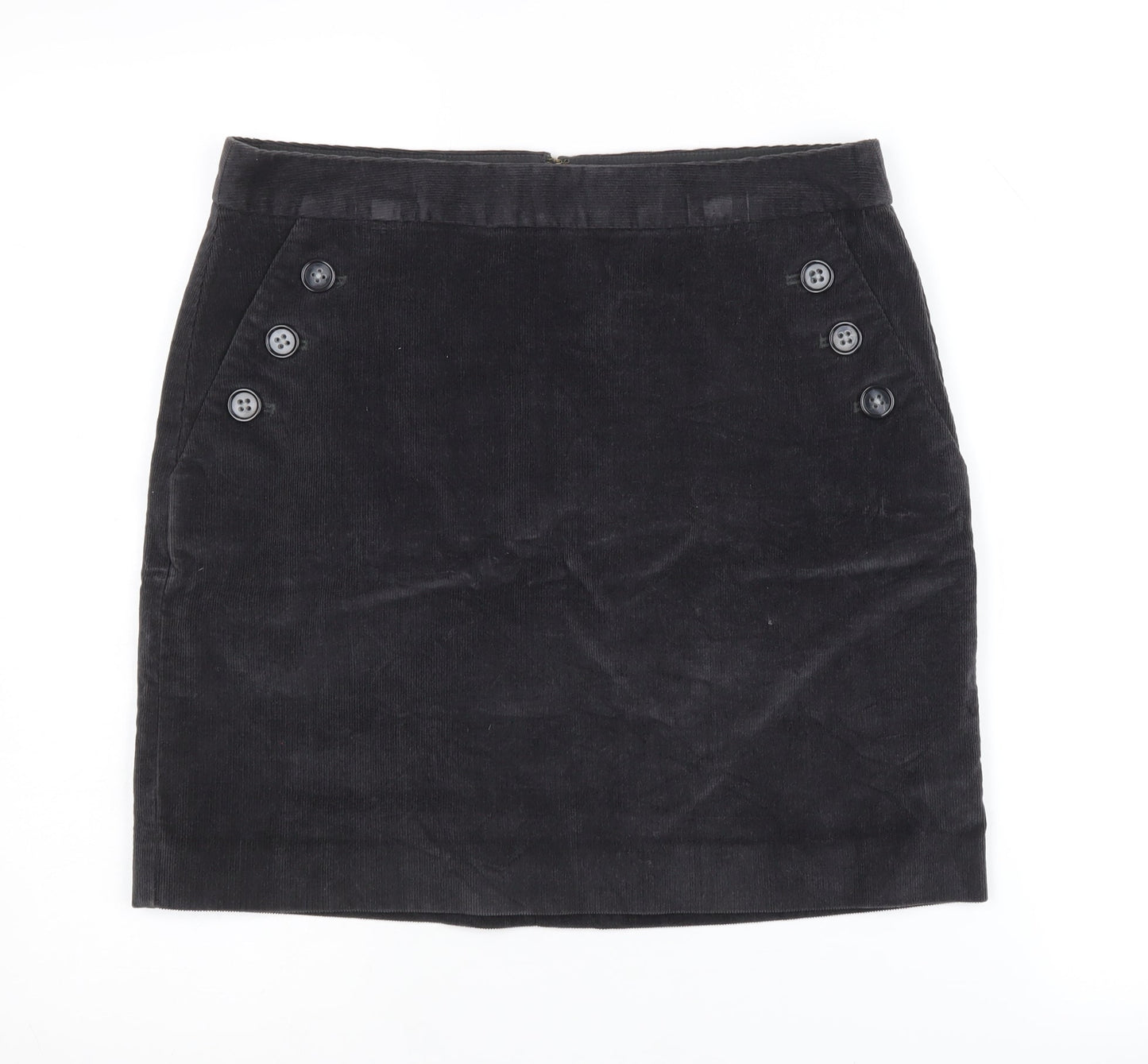 Banana Republic Women's Black Pencil Skirt, Size 10, Corduroy