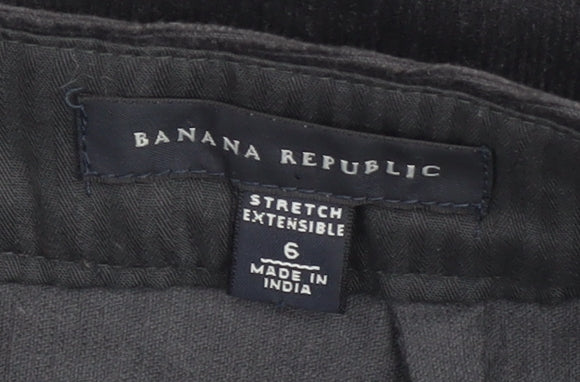 Banana Republic Women's Black Pencil Skirt, Size 10, Corduroy