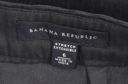 Banana Republic Women's Black Pencil Skirt, Size 10, Corduroy