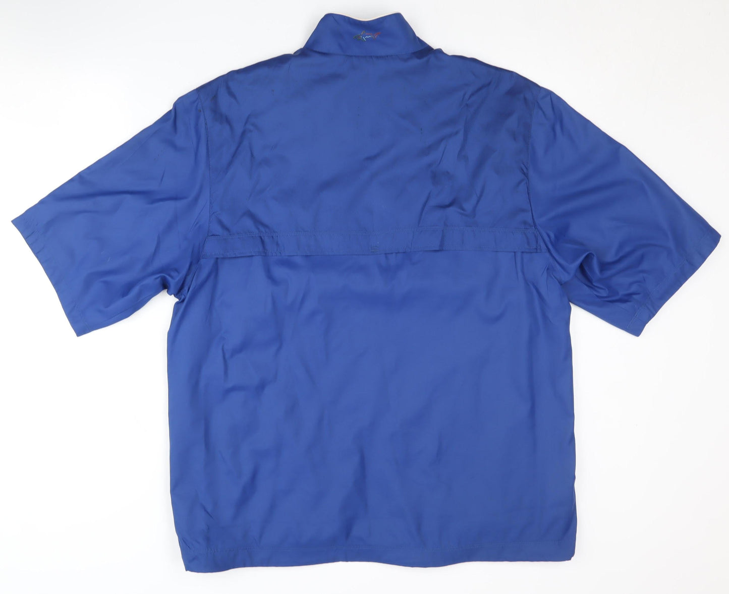 Greg Norman Men's Blue Pullover Short Sleeve Top S