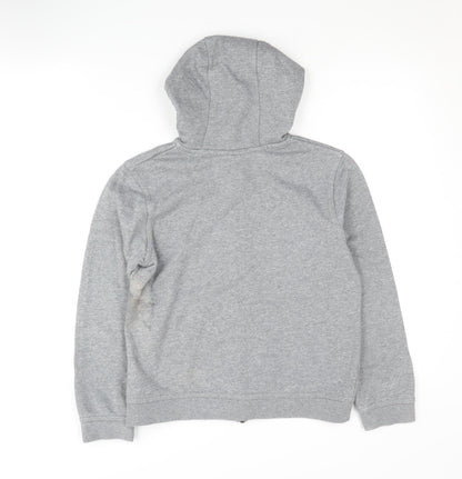 Nike Boys Grey Full Zip Hoodie M - Comfortable Casual Wear